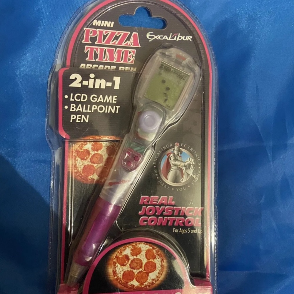Excalibur Electronic Games Mini PIZZA TIME ARCADE Pen Handheld travel game MIP